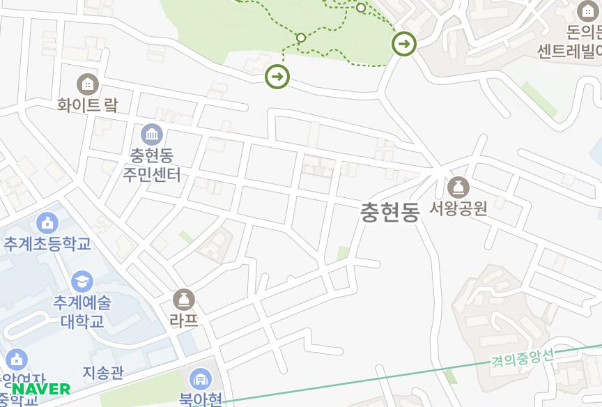 서울특별시 서대문구 북아현동 문영센스빌 위치·실거래 시세 지도