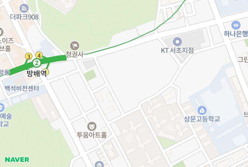 서울특별시 서초구 방배동 신동아 위치·실거래 시세 지도