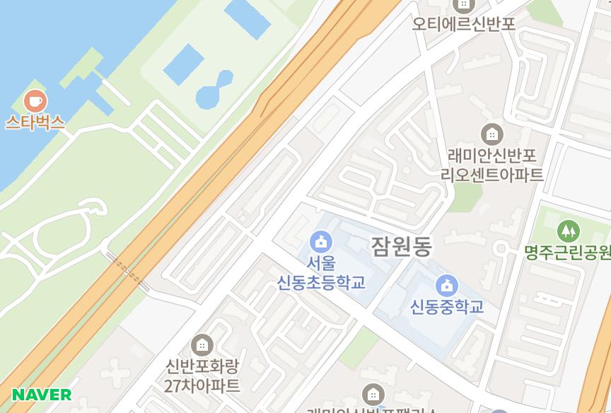 서울특별시 서초구 잠원동 미주파스텔 위치·실거래 시세 지도