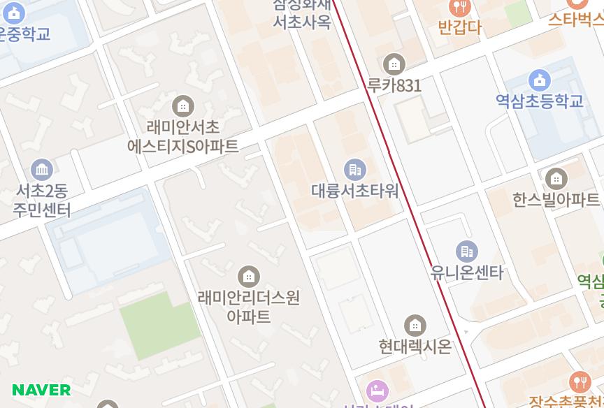 서울특별시 서초구 서초동 urbanplace 위치·실거래 시세 지도