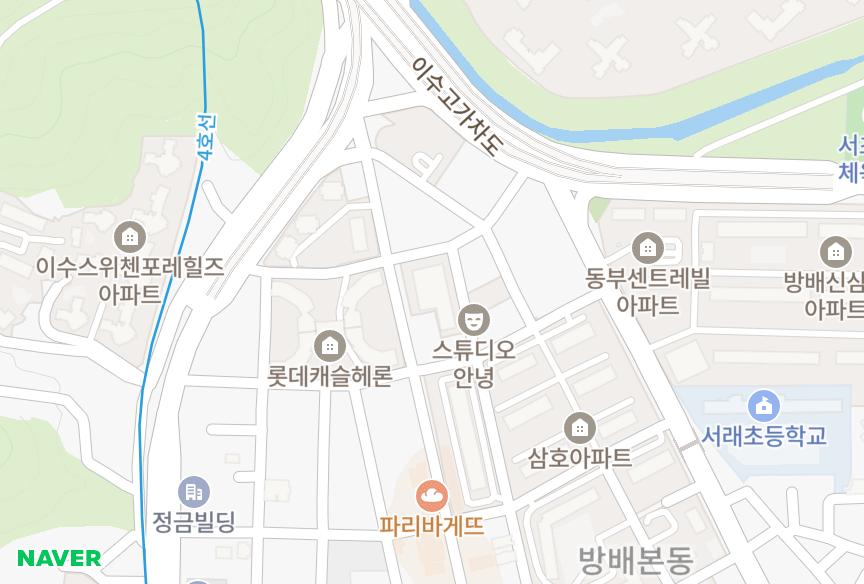 서울특별시 서초구 방배동 리첸시아방배 위치·실거래 시세 지도