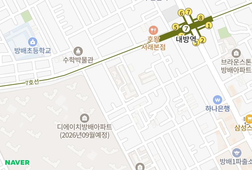 서울특별시 서초구 방배동 방배금강 위치·실거래 시세 지도