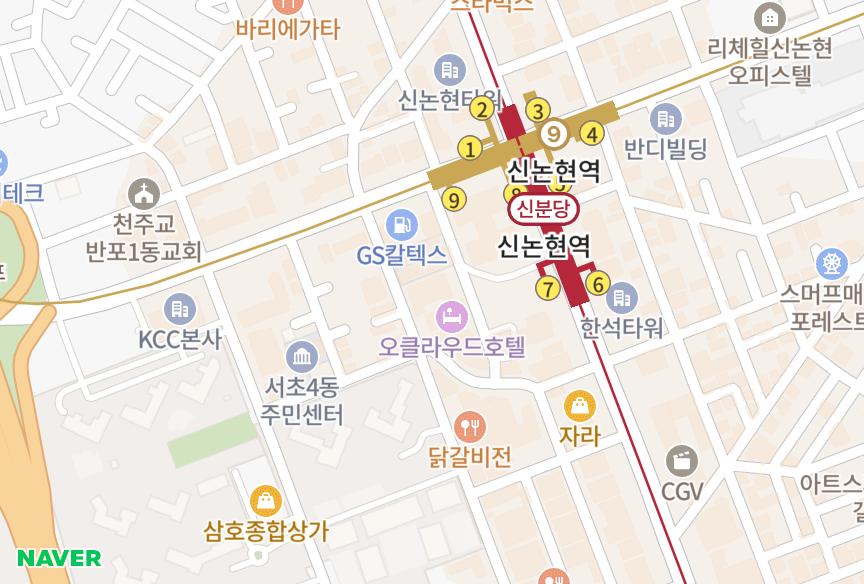 서울특별시 서초구 서초동 서초한일유앤아이 위치·실거래 시세 지도