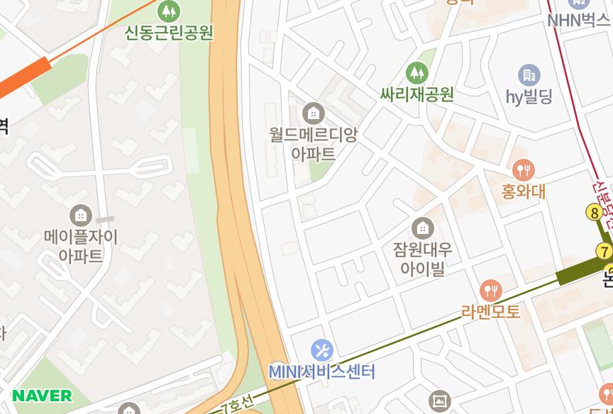 서울특별시 서초구 잠원동 잠원아이비 위치·실거래 시세 지도