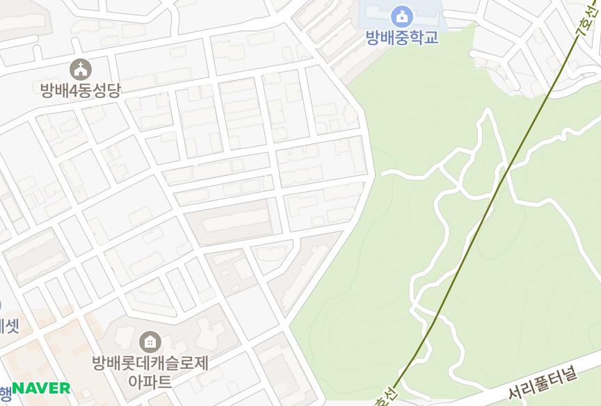 서울특별시 서초구 방배동 프리우스 위치·실거래 시세 지도