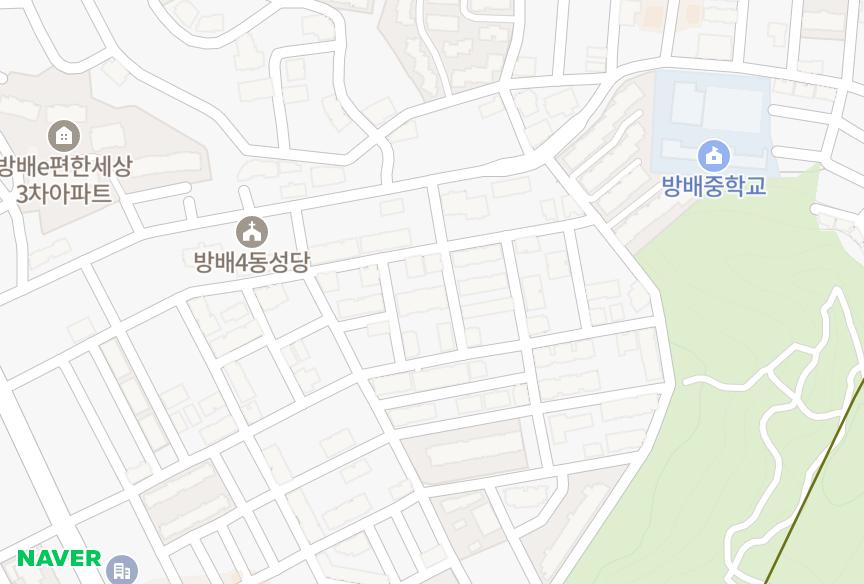 서울특별시 서초구 방배동 신한엔시모 위치·실거래 시세 지도