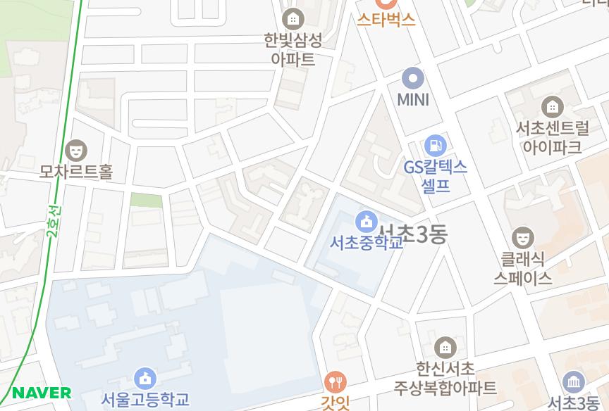 서울특별시 서초구 서초동 서초래미안5차 위치·실거래 시세 지도