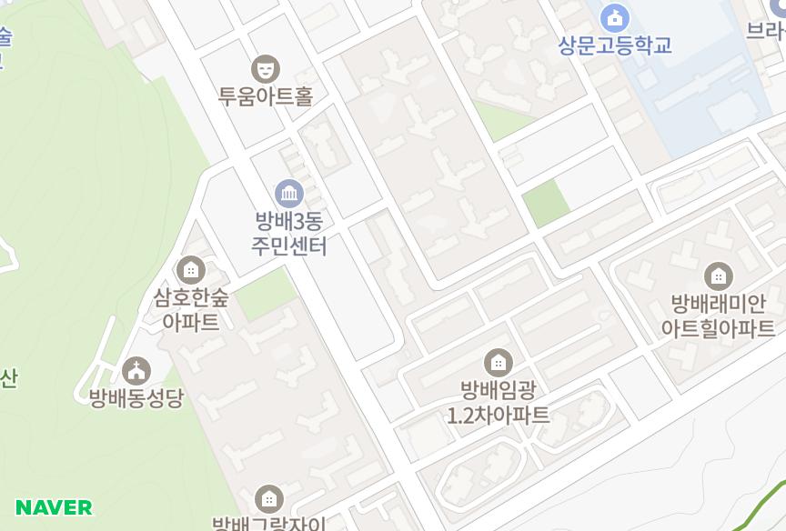 서울특별시 서초구 방배동 신구블레스밸리 위치·실거래 시세 지도