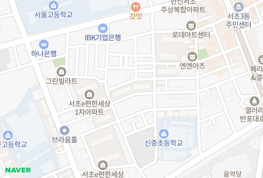 서울특별시 서초구 서초동 아이파크빌 위치·실거래 시세 지도