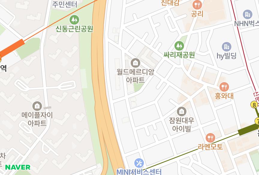 서울특별시 서초구 잠원동 잠원동트루빌 위치·실거래 시세 지도