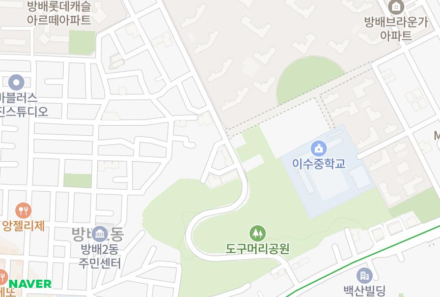 서울특별시 서초구 방배동 뉴캐슬 위치·실거래 시세 지도