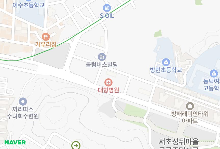 서울특별시 서초구 방배동 방배엔스위트 위치·실거래 시세 지도