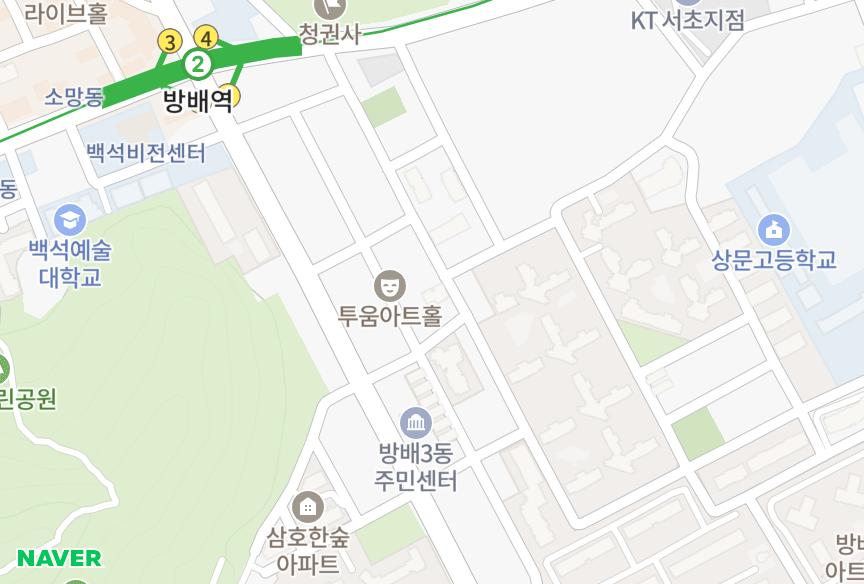 서울특별시 서초구 방배동 아이리스 위치·실거래 시세 지도