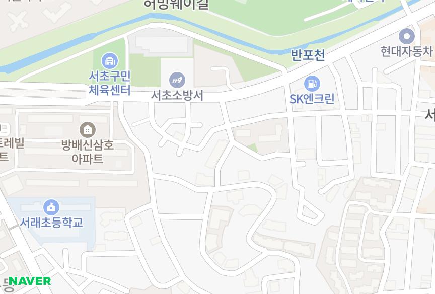 서울특별시 서초구 반포동 반포2차ApelBaum 위치·실거래 시세 지도