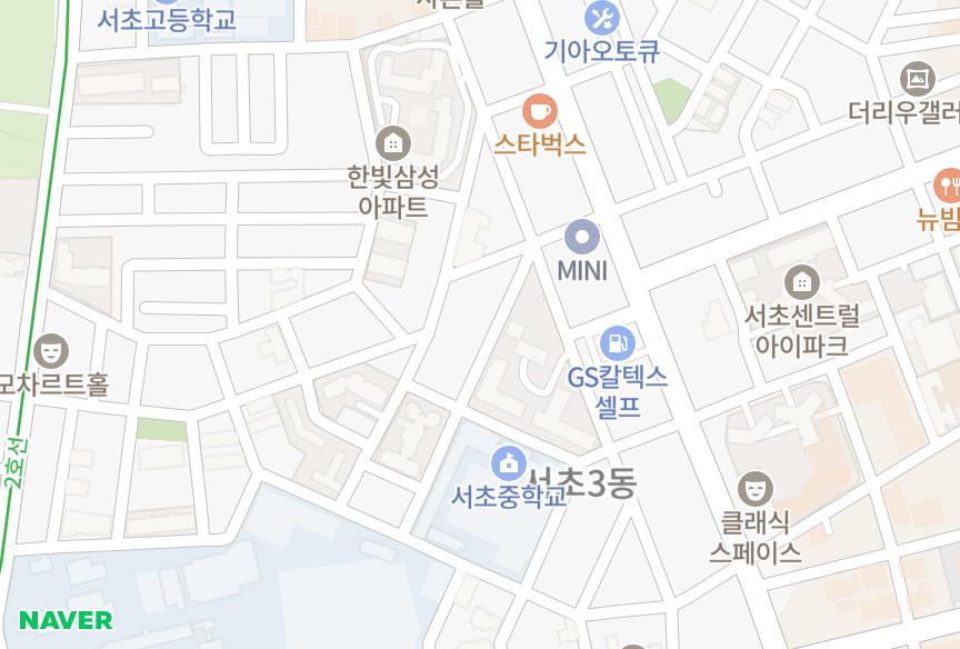 서울특별시 서초구 서초동 오로라빌 위치·실거래 시세 지도