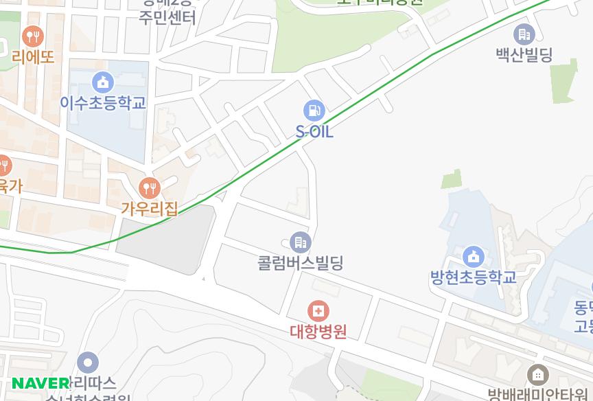 서울특별시 서초구 방배동 파라다이스 위치·실거래 시세 지도
