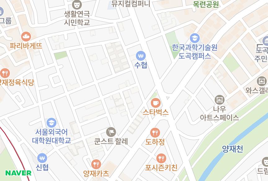 서울특별시 서초구 양재동 양재테크노2차 위치·실거래 시세 지도