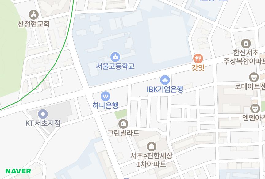 서울특별시 서초구 서초동 LOFT1487차 위치·실거래 시세 지도