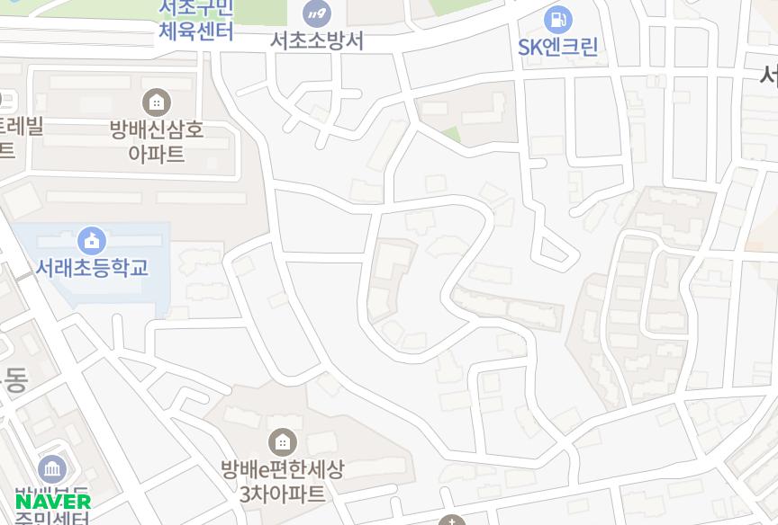 서울특별시 서초구 방배동 UPPERHOUSE 위치·실거래 시세 지도