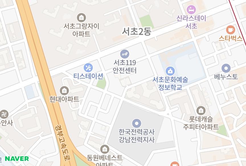 서울특별시 서초구 서초동 서초자연인아파트(102동) 위치·실거래 시세 지도