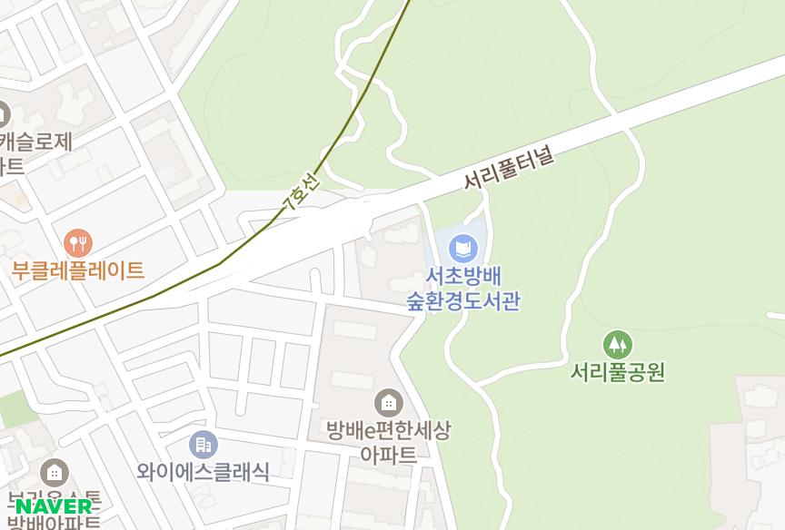 서울특별시 서초구 방배동 LG황실자이 위치·실거래 시세 지도