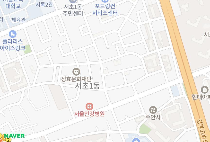 서울특별시 서초구 서초동 (1617-21) 위치·실거래 시세 지도