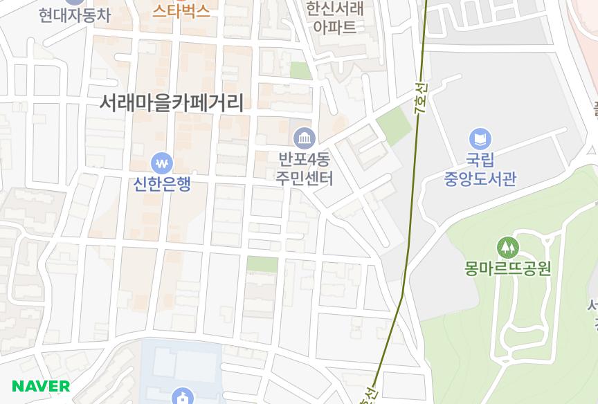 서울특별시 서초구 반포동 덕동반포빌라트 위치·실거래 시세 지도