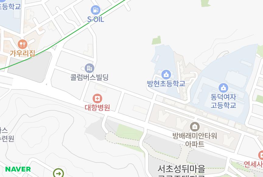 서울특별시 서초구 방배동 서희융창 위치·실거래 시세 지도
