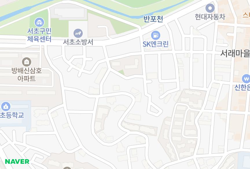 서울특별시 서초구 반포동 아델스빌1차 위치·실거래 시세 지도