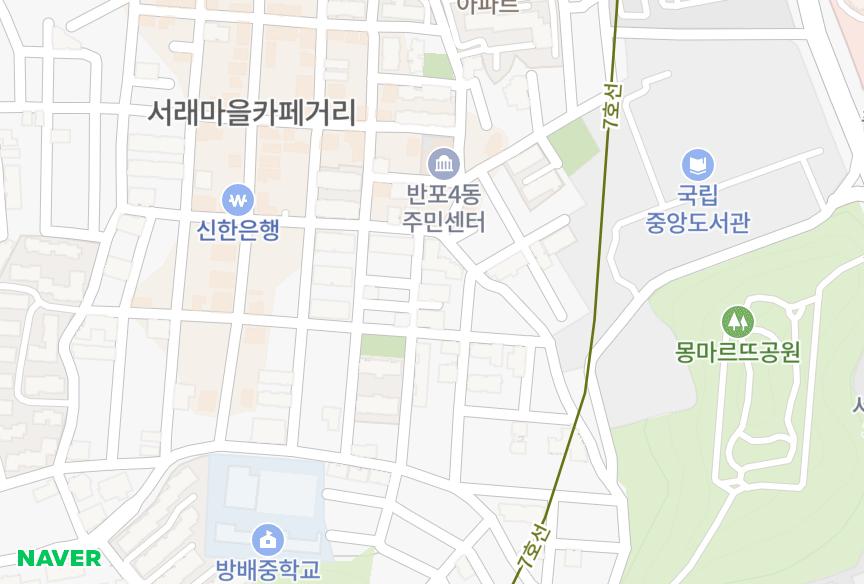 서울특별시 서초구 반포동 반포동피카소빌 위치·실거래 시세 지도