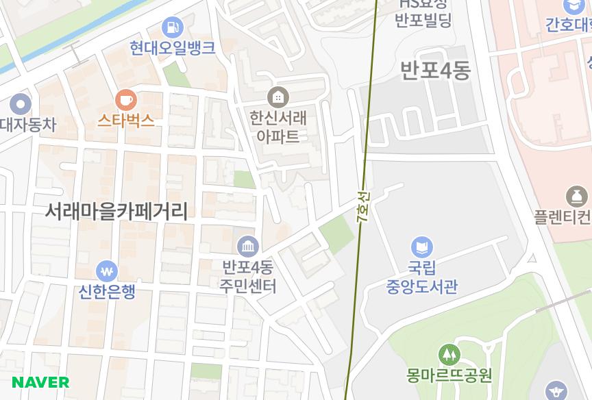 서울특별시 서초구 반포동 반포루이캐슬 위치·실거래 시세 지도