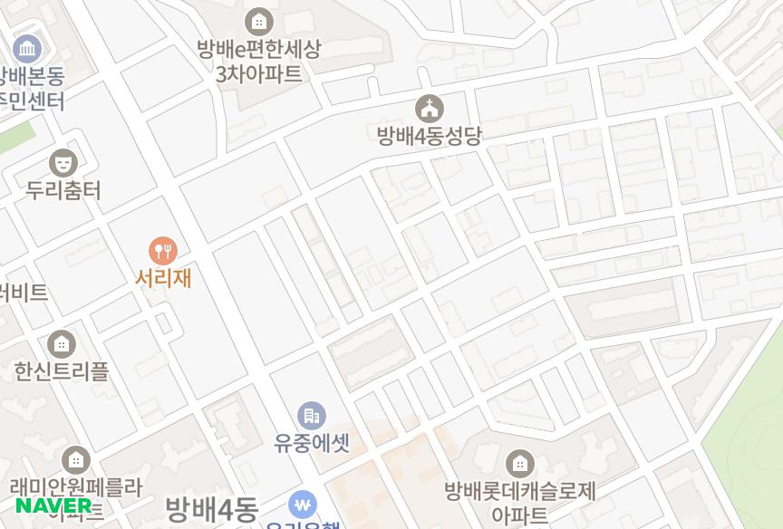 서울특별시 서초구 방배동 벨루체팰리스 위치·실거래 시세 지도