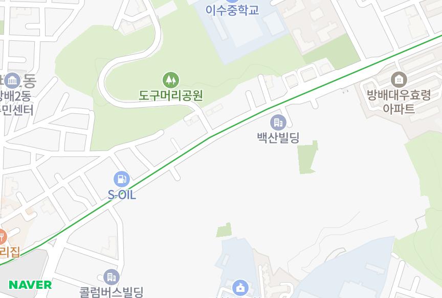 서울특별시 서초구 방배동 신호 위치·실거래 시세 지도