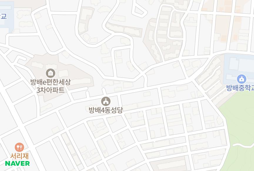서울특별시 서초구 방배동 영지아트 위치·실거래 시세 지도