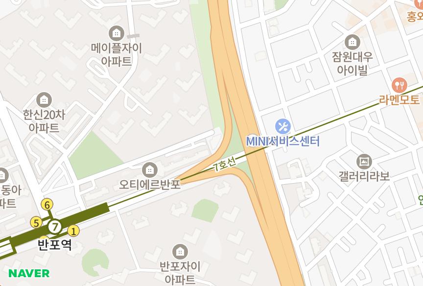 서울특별시 서초구 잠원동 노블레스 위치·실거래 시세 지도