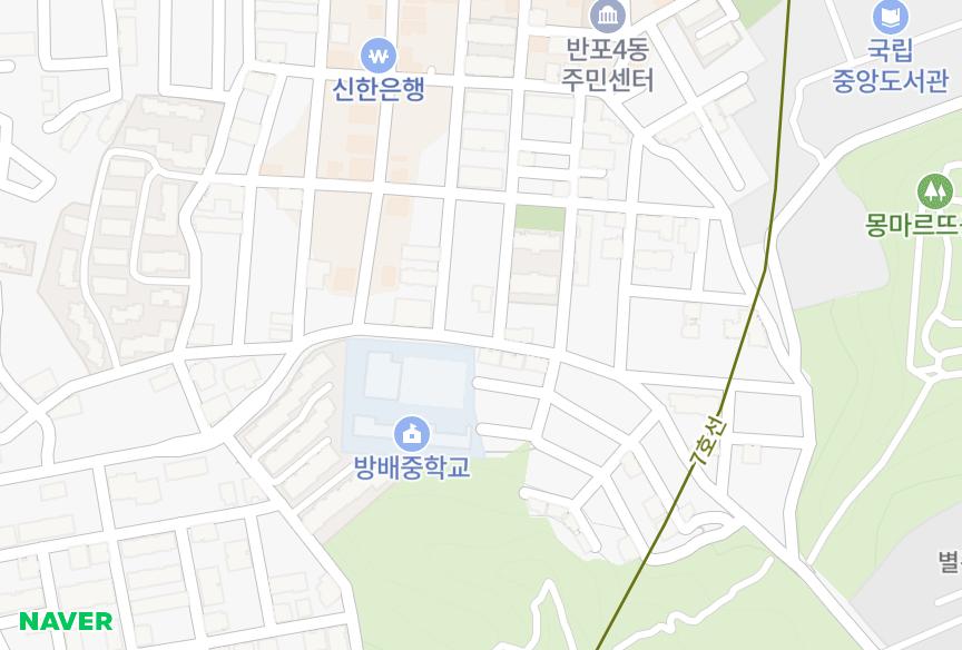 서울특별시 서초구 반포동 반포서래빌 위치·실거래 시세 지도