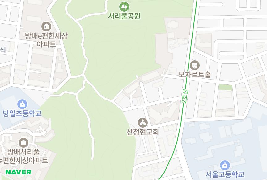 서울특별시 서초구 서초동 트라움하우스2차 위치·실거래 시세 지도