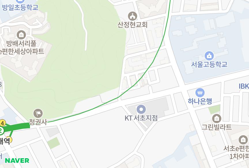 서울특별시 서초구 서초동 서초상지리츠빌1차 위치·실거래 시세 지도