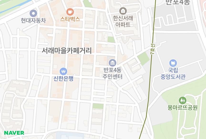 서울특별시 서초구 반포동 타운빌 위치·실거래 시세 지도