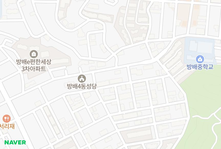 서울특별시 서초구 방배동 판테옹-2차 위치·실거래 시세 지도