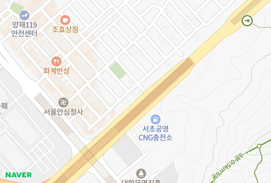 서울특별시 서초구 양재동 금강 위치·실거래 시세 지도