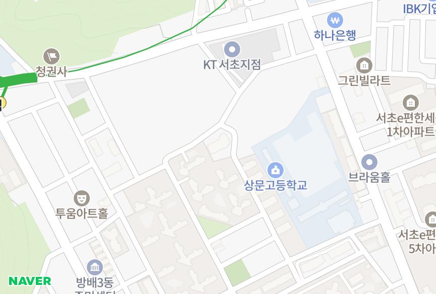 서울특별시 서초구 방배동 방배동동양파라곤 위치·실거래 시세 지도