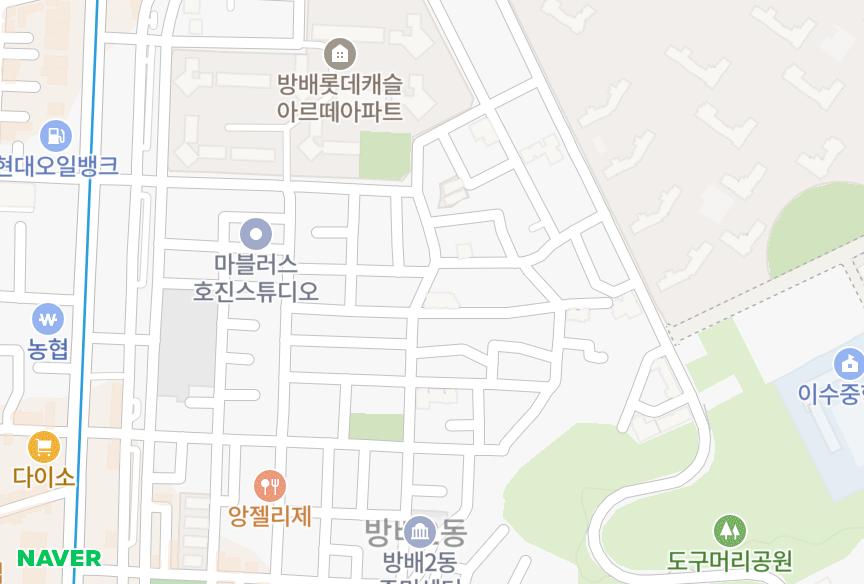 서울특별시 서초구 방배동 정림 위치·실거래 시세 지도
