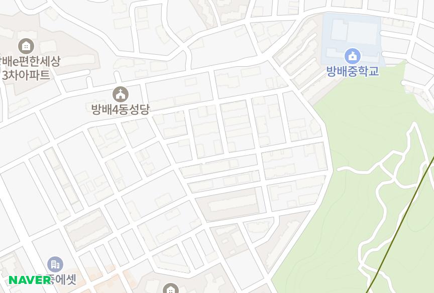 서울특별시 서초구 방배동 노블씨티 위치·실거래 시세 지도