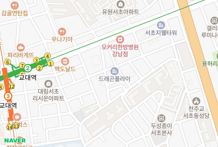 서울특별시 서초구 서초동 서초태동스위트 위치·실거래 시세 지도