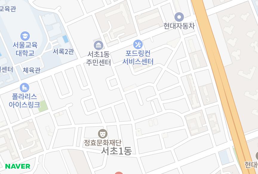 서울특별시 서초구 서초동 서초힐하우스 위치·실거래 시세 지도