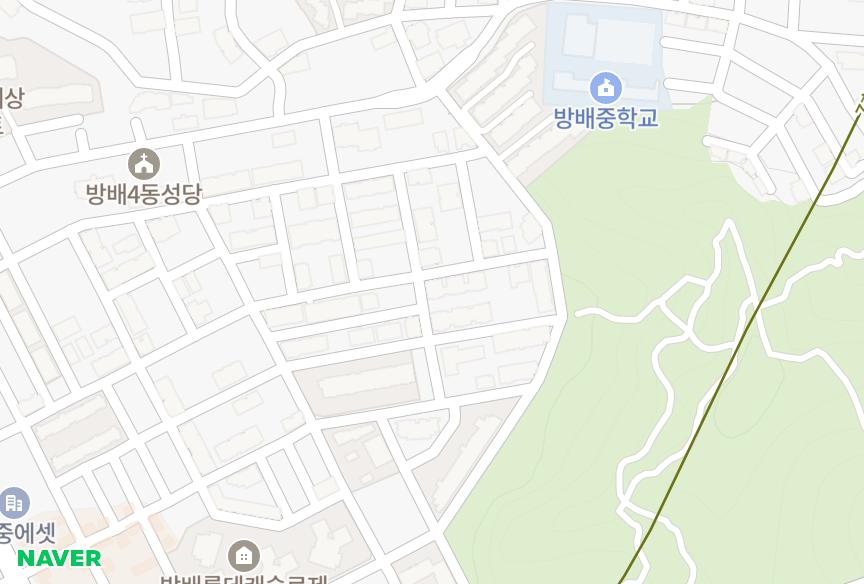 서울특별시 서초구 방배동 성지라빌레뜨 위치·실거래 시세 지도