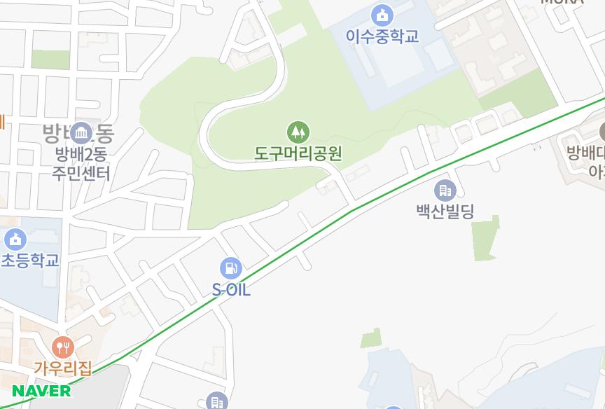 서울특별시 서초구 방배동 신호그린빌 위치·실거래 시세 지도