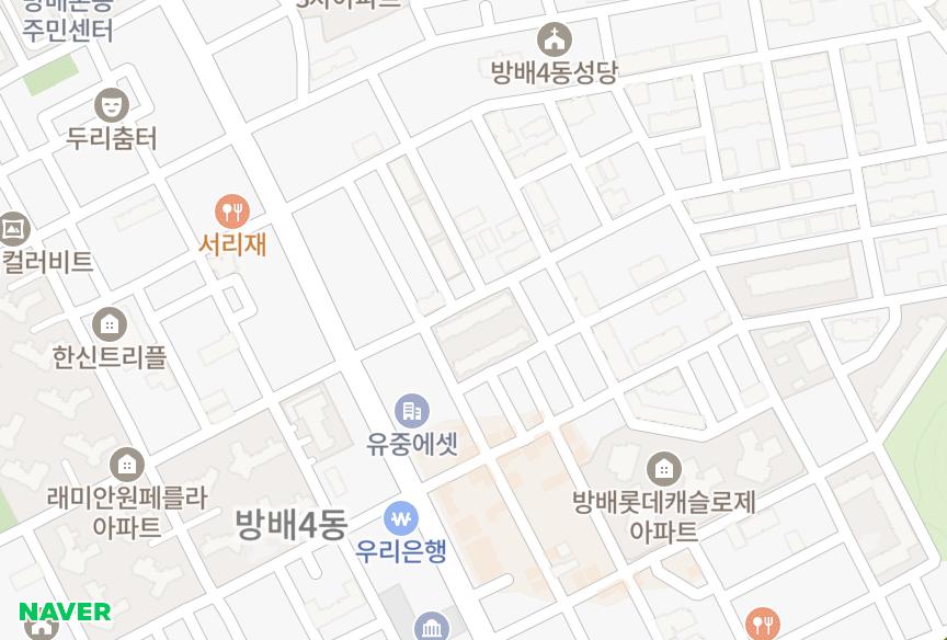 서울특별시 서초구 방배동 월드빌리지 위치·실거래 시세 지도