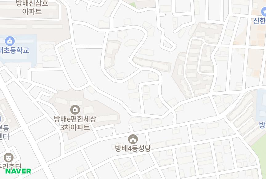 서울특별시 서초구 방배동 신구레베빌 위치·실거래 시세 지도